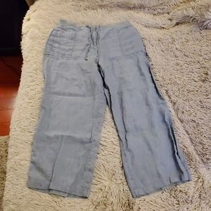 Women's Light Blue Wide-Leg Pants